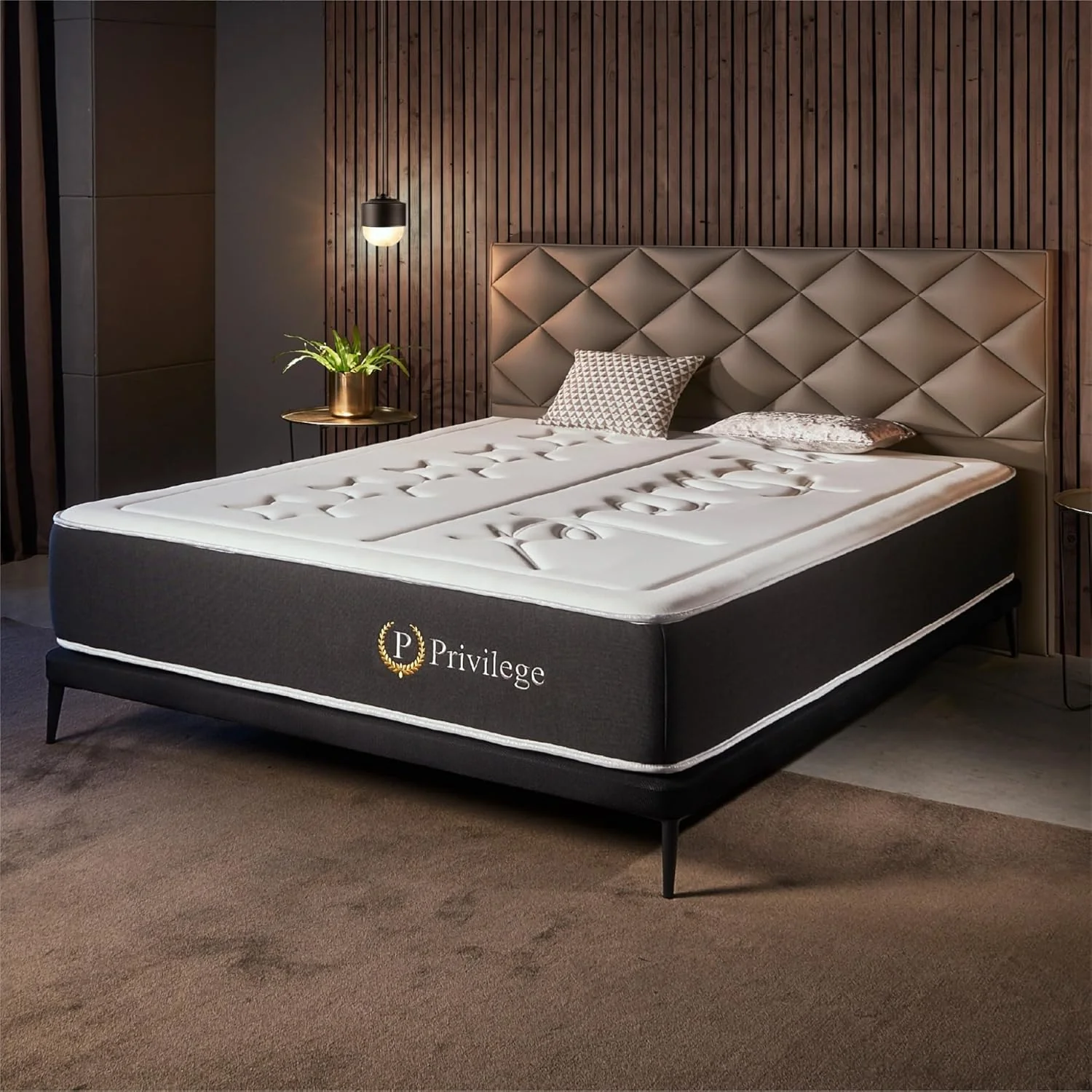 Naturalex - Privilege Premium Mattress 150 x 190 cm - Height 30 cm - AeraPur HQ & Blue Latex Memory Foam - 7 Comfort Zones, Optimal Ventilation, Adaptable - Oeko-Tex Certified