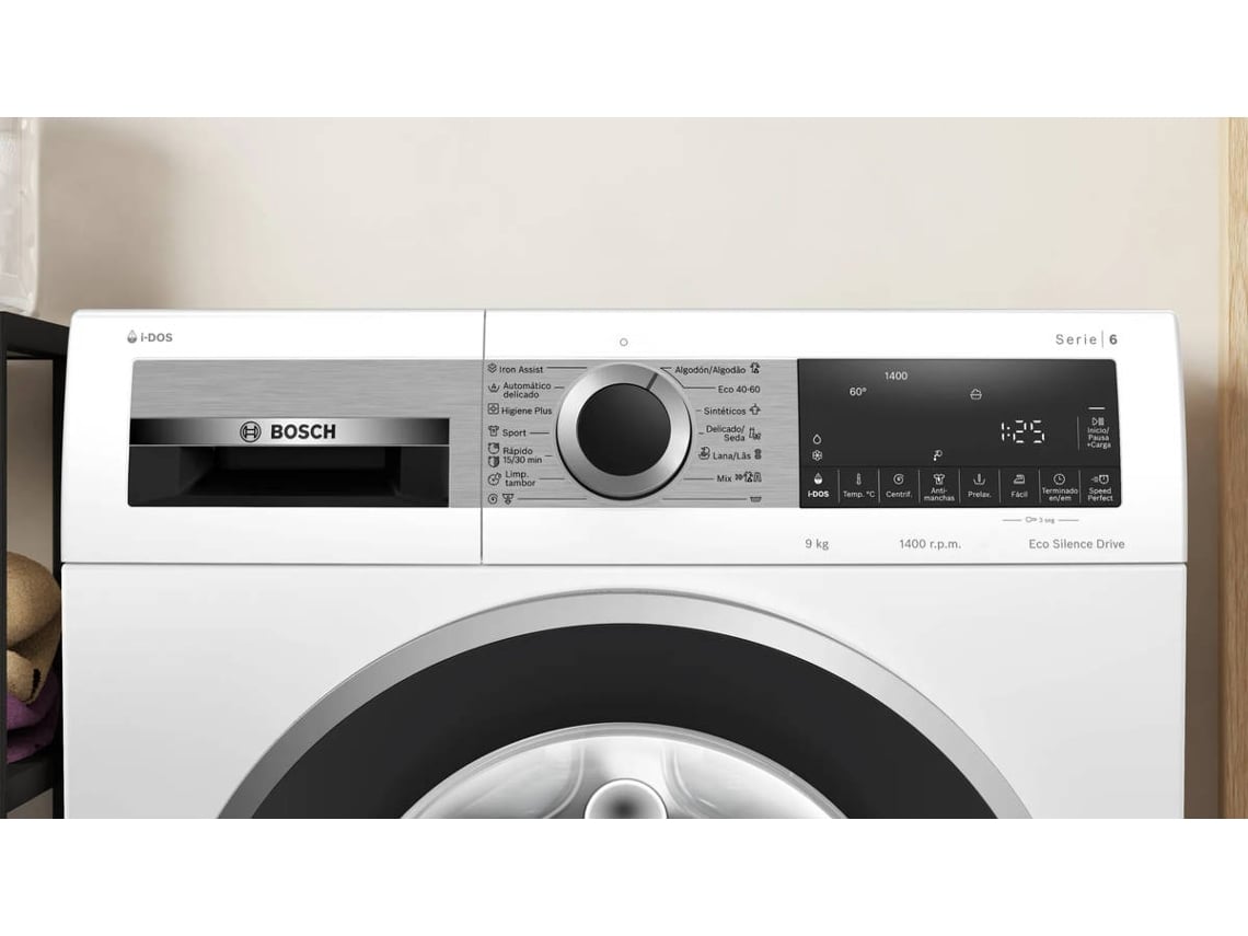 Máquina de Lavar Roupa BOSCH i-Dos WGG244F1ES (9 kg - 1400 rpm - Branco)