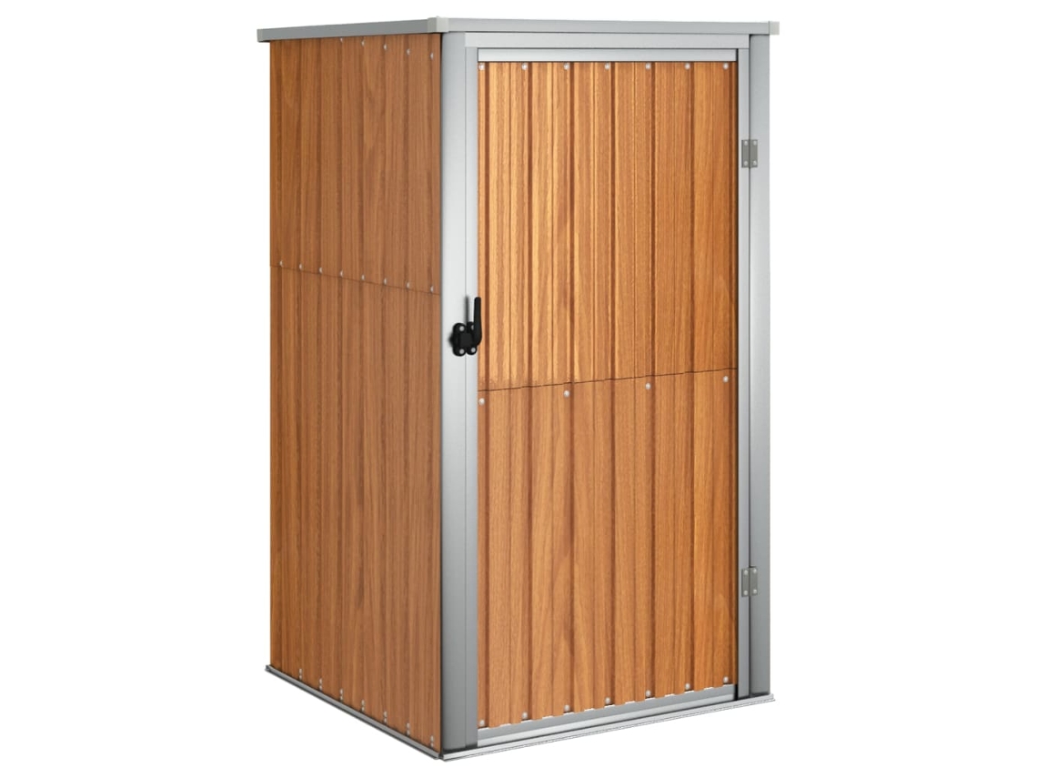Abrigo MAISON EXCLUSIVE para Ferramentas Aço Galvanizado Castanho (88x89x159 / 161 cm)