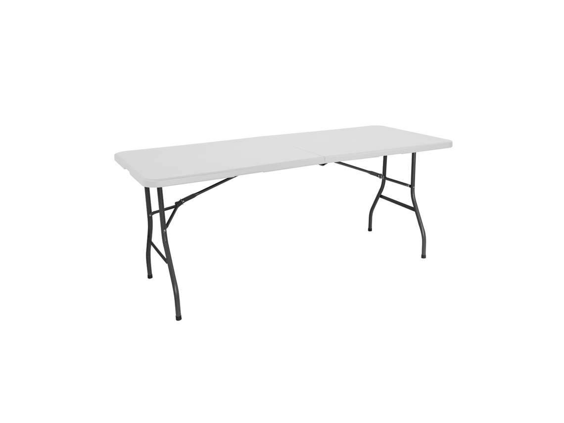 Pack de 2 mesas dobráveis ​​240cm retangulares brancas Catering Thinia Home